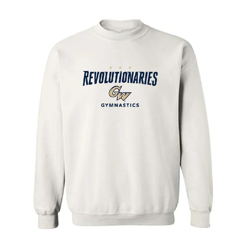 GWU - NCAA Women's Gymnastics : Alexa Chuy - Classic Fashion Shersey Crewneck Sweatshirt Hoodie with Rhinestones Sparkly Elegant GWU - NCAA Women's Gymnastics : Alexa Chuy - Classic Fashion Shersey Crewneck Sweatshirt Hoodie with Rhinestones Sparkly Elegant