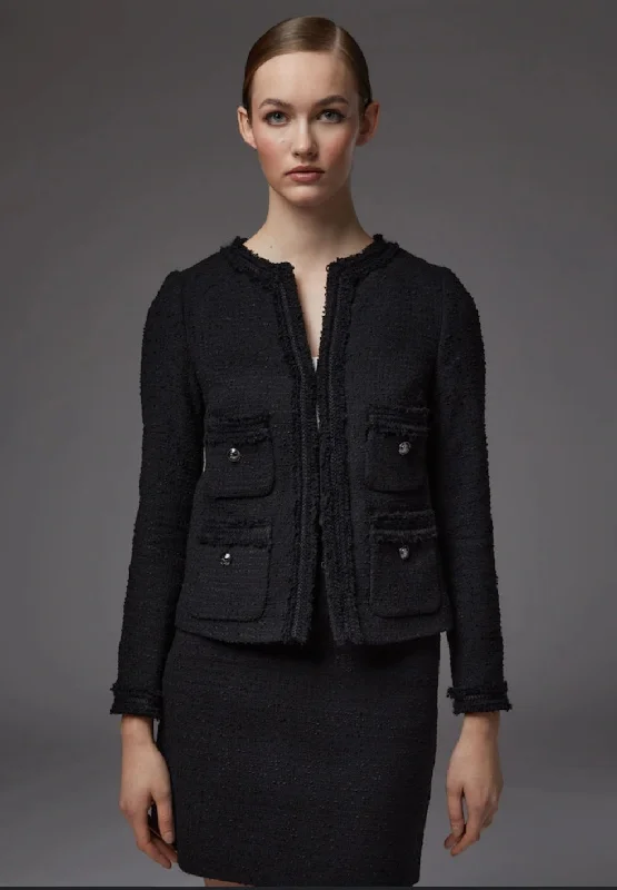 LK Bennett Charlee boucle skirt & blazer twinset - size 10 Women's Premium Blazer