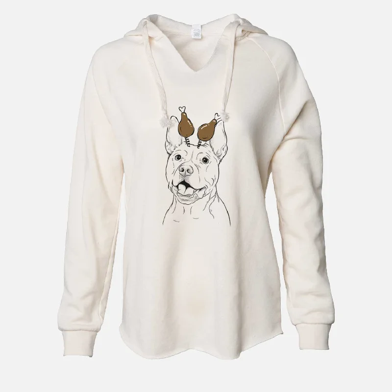 Thanksgiving Harley the Pitbull - Cali Wave Hooded Sweatshirt Hoodie with Set-In Sleeves Structured Classic