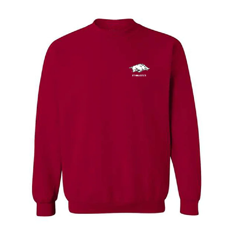 Arkansas - NCAA Women's Gymnastics : Mati Waligora - Classic Shersey Crewneck Sweatshirt Hoodie with Hem Applique Textured Unique