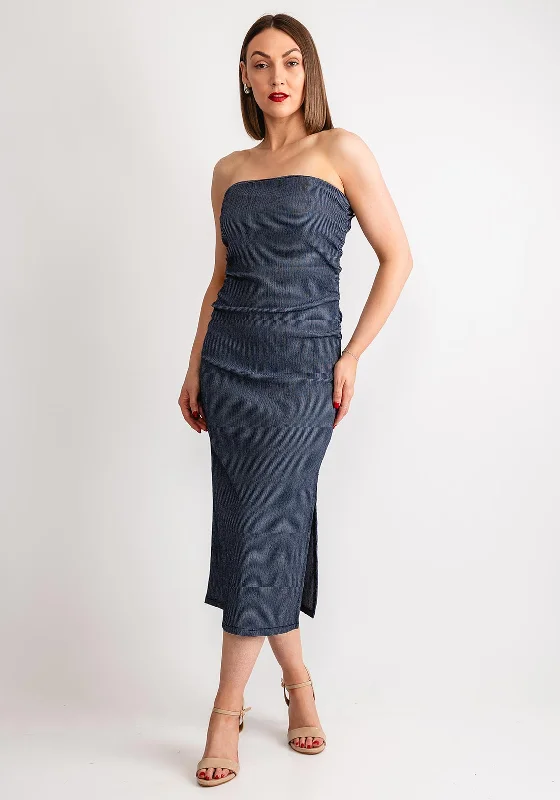 Y.A.S Sally Tube Ankle Dress, Navy Blazer Women's Solid Blazer