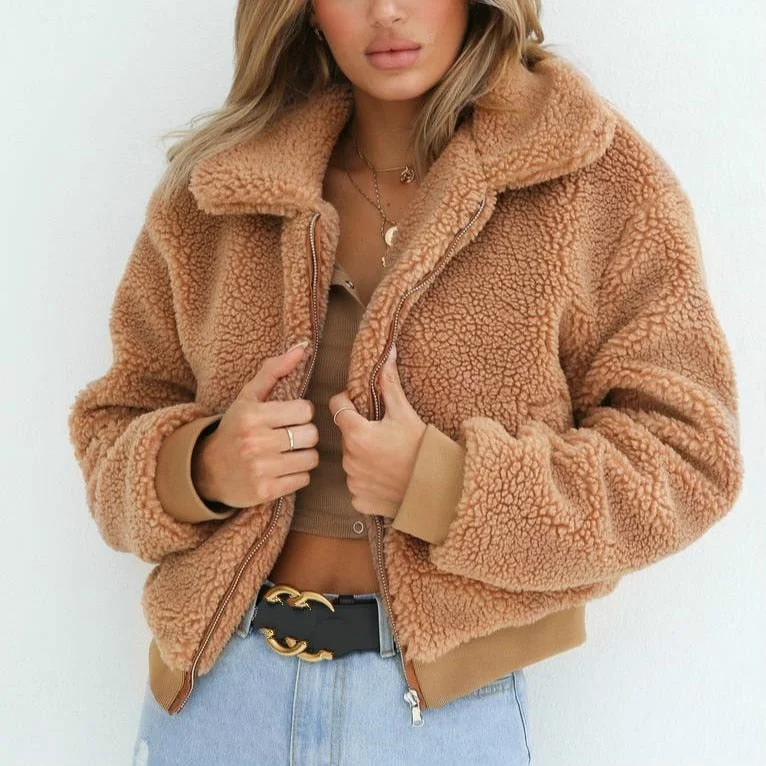 Fashion Women Coat Striped Polka Dot Solid