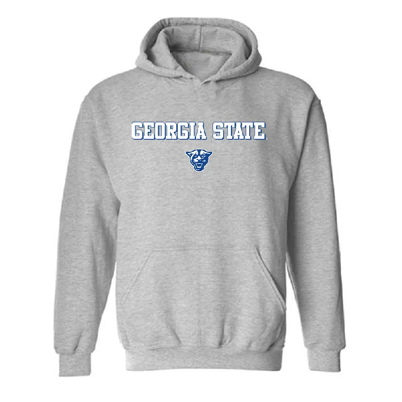 Georgia State - NCAA Women's Track & Field : Yolanda Brooks - Classic Fashion Shersey Hooded Sweatshirt Hoodie with Back Slit Movement Comfort