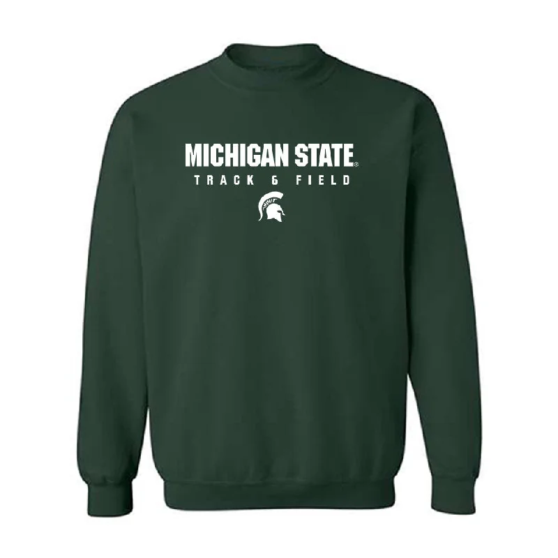 Michigan State - NCAA Women's Track & Field : Makenna Veen - Classic Shersey Crewneck Sweatshirt Hoodie with Button Classic Timeless Michigan State - NCAA Women's Track & Field : Makenna Veen - Classic Shersey Crewneck Sweatshirt Hoodie with Button Classic Timeless