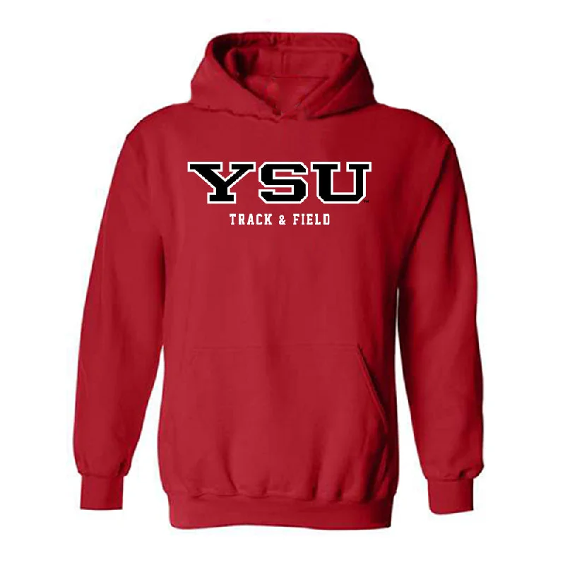 Youngstown State - NCAA Women's Track & Field : Kaitlyn Eger - Classic Shersey Hooded Sweatshirt Hoodie with Double Zipper Versatile Adjustable Youngstown State - NCAA Women's Track & Field : Kaitlyn Eger - Classic Shersey Hooded Sweatshirt Hoodie with Double Zipper Versatile Adjustable
