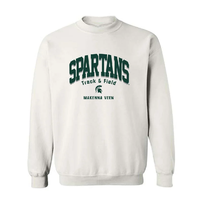 Michigan State - NCAA Women's Track & Field : Makenna Veen - Classic Fashion Shersey Crewneck Sweatshirt Hoodie with Fur Luxurious Winter Michigan State - NCAA Women's Track & Field : Makenna Veen - Classic Fashion Shersey Crewneck Sweatshirt Hoodie with Fur Luxurious Winter