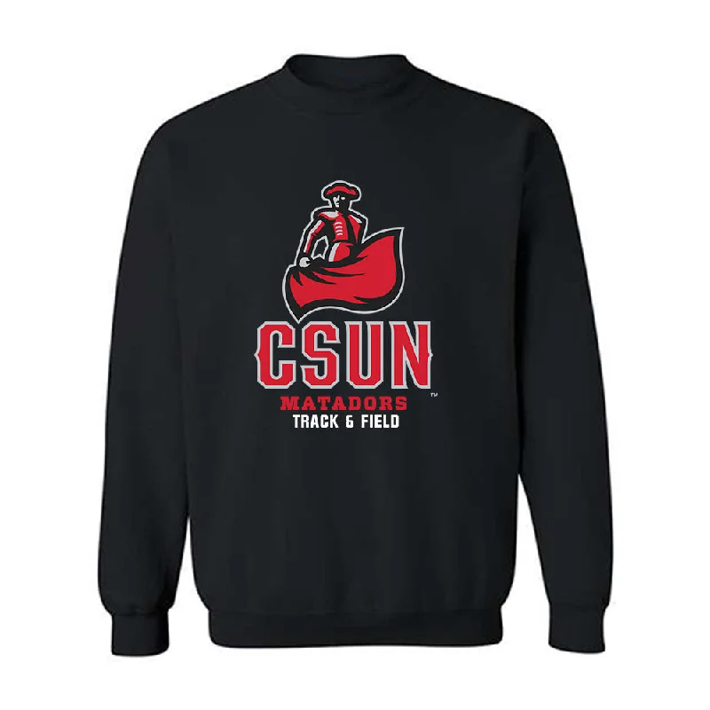 CSUN - NCAA Women's Track & Field : Naomi Sachs - Classic Shersey Crewneck Sweatshirt Hoodie with Color Block Contrast Stylish