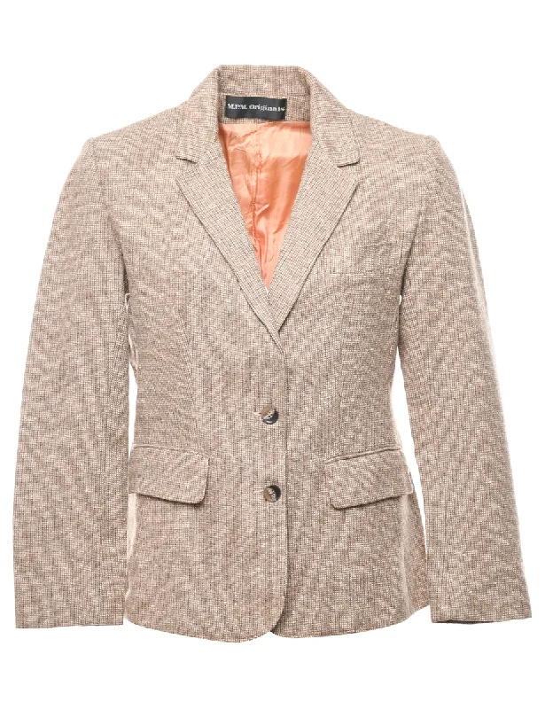 Button Front Blazer - M Women's Luxurious Jacket