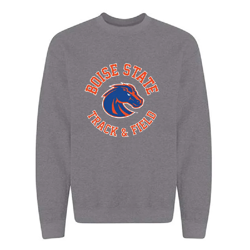 Boise State - NCAA Women's Track & Field : Macy Marquardt - Classic Shersey Crewneck Sweatshirt Hoodie with Camouflage Military Edgy Boise State - NCAA Women's Track & Field : Macy Marquardt - Classic Shersey Crewneck Sweatshirt Hoodie with Camouflage Military Edgy