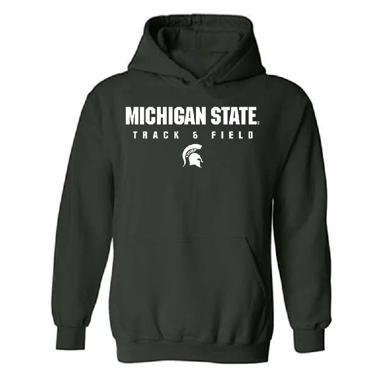 Michigan State - NCAA Women's Track & Field : Makenna Veen - Classic Shersey Hooded Sweatshirt Hoodie with Print Artistic Unique Michigan State - NCAA Women's Track & Field : Makenna Veen - Classic Shersey Hooded Sweatshirt Hoodie with Print Artistic Unique