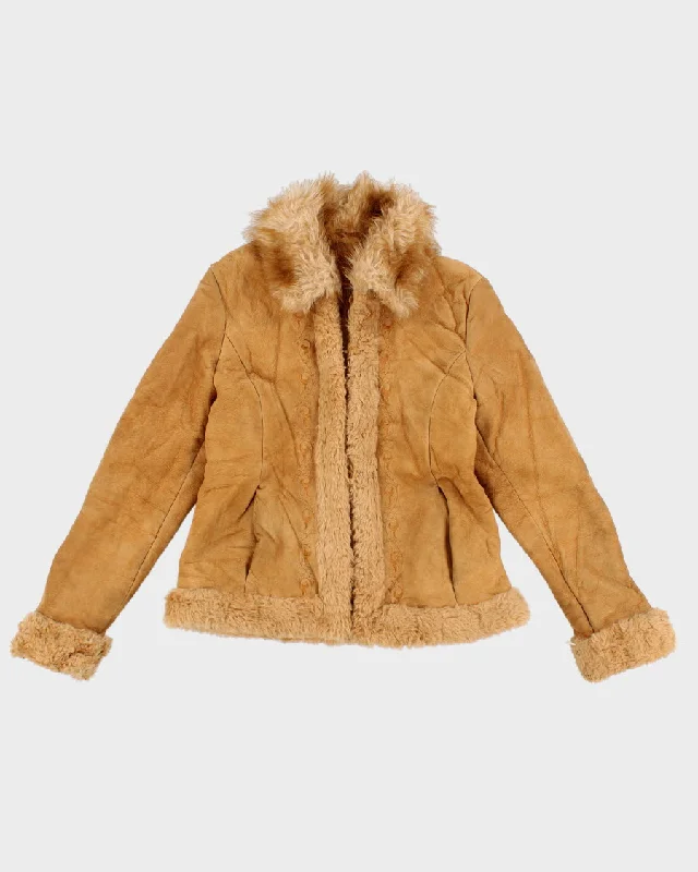 Vintage Woman's Guess Penny Lane Leather Coat - M Hooded Jacket Zipper Jacket Button Jacket Vintage Woman's Guess Penny Lane Leather Coat - M Hooded Jacket Zipper Jacket Button Jacket
