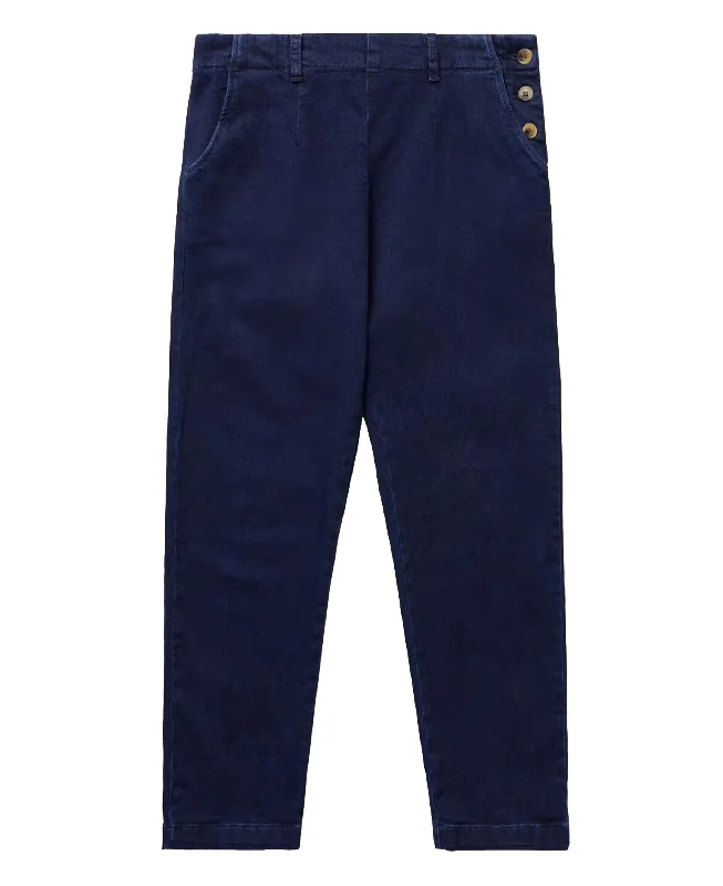Waterdance Trousers - Dark Indigo Wash Trousers stylish elegant