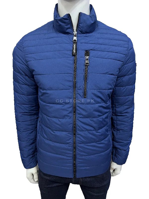 CK Royal Blue Puffer Jacket with Front Pocket Detail Belted Jacket Elasticated Jacket Padded Jacket CK Royal Blue Puffer Jacket with Front Pocket Detail Belted Jacket Elasticated Jacket Padded Jacket