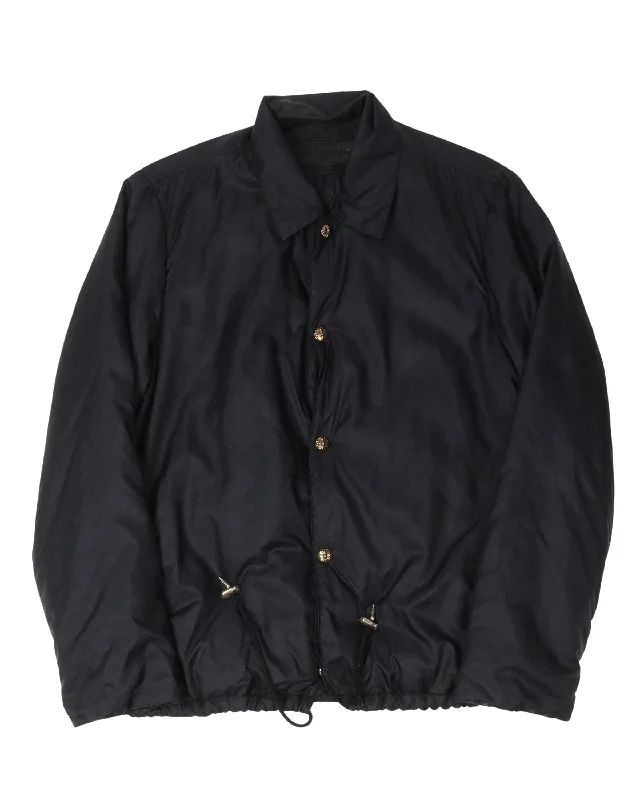 Tonal Monogram Insulated Coach Jacket Ribbed Jacket Pleated Jacket Ruffled Jacket
