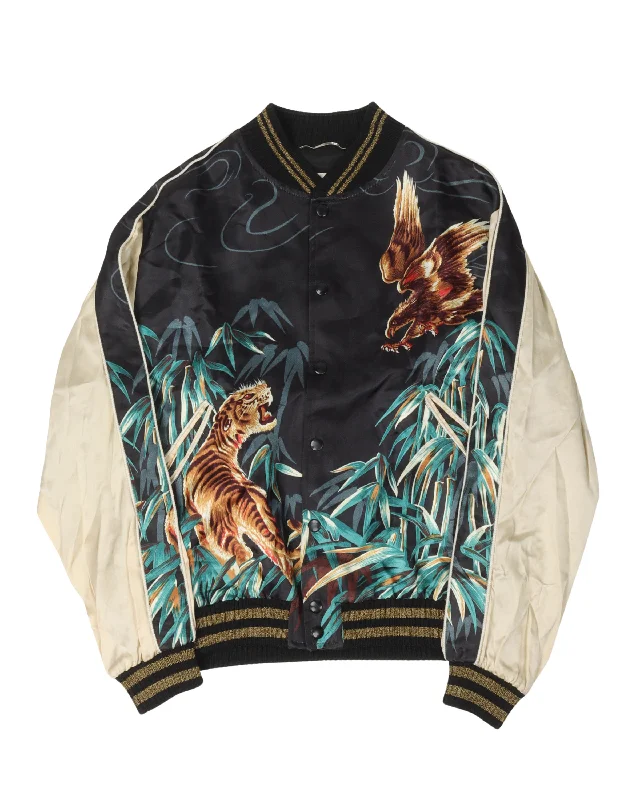SS16 Surf Sound Tiger and Eagle Jacket Fleece Jacket Down Jacket Parka