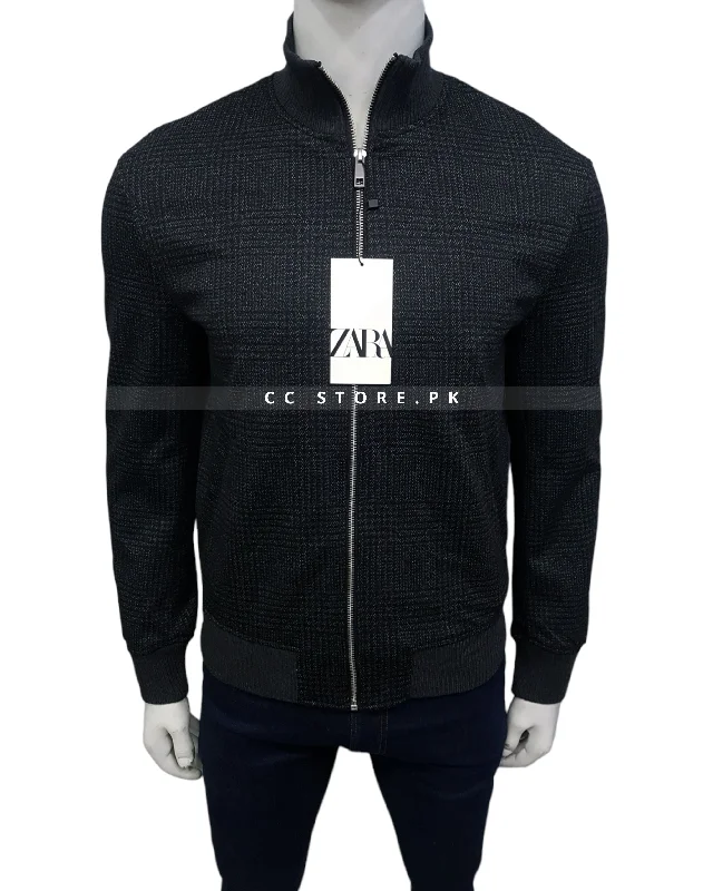 ZR Dark Grey Fabric Check Jacket (650) Tailored Jacket Straight Jacket A-Line Jacket ZR Dark Grey Fabric Check Jacket (650) Tailored Jacket Straight Jacket A-Line Jacket