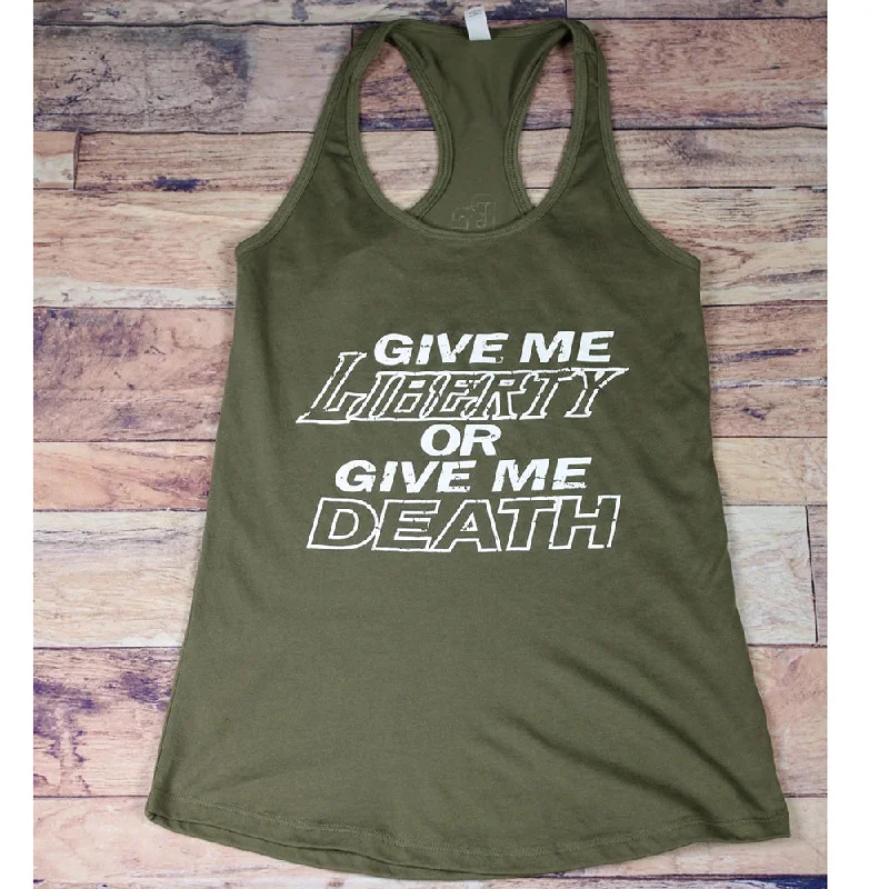 Give Me Liberty or Give Me Death Tank Top gold tank top