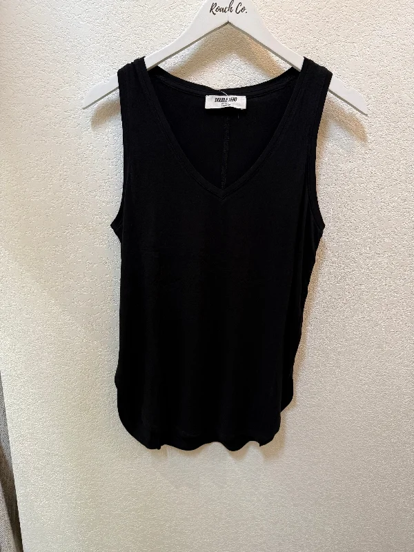 Black sleeveless tank off shoulder tank