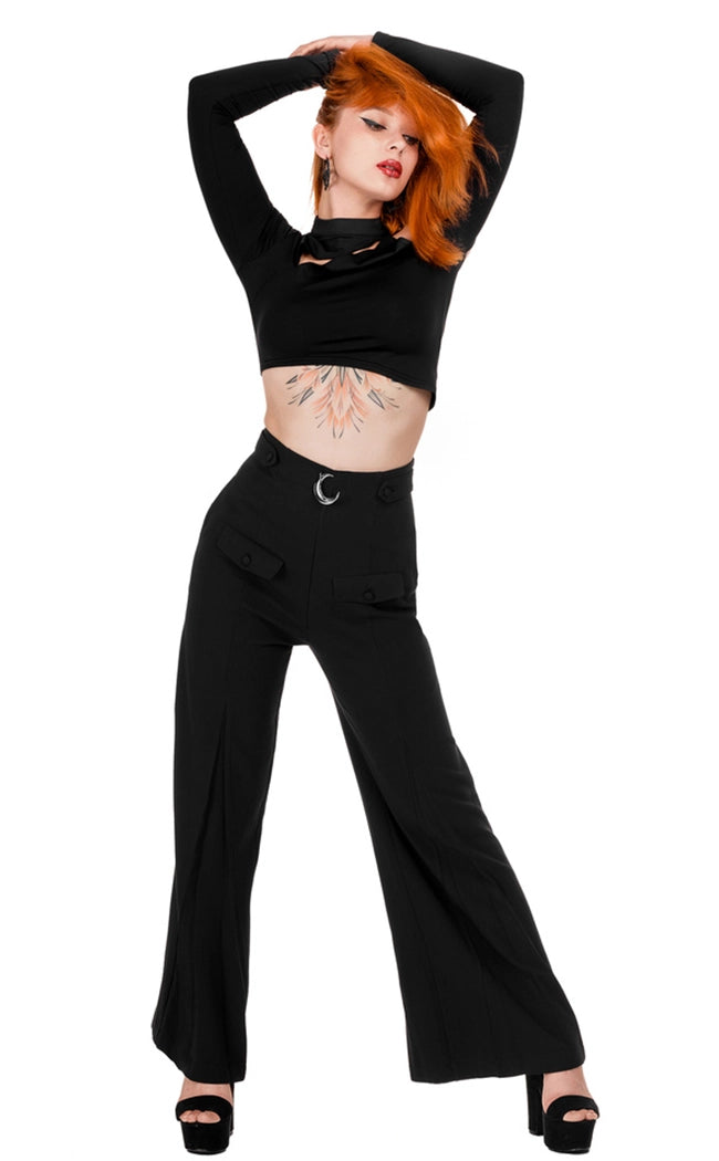 Loretta Crescent Sky High Trousers Trousers Party Sparkling