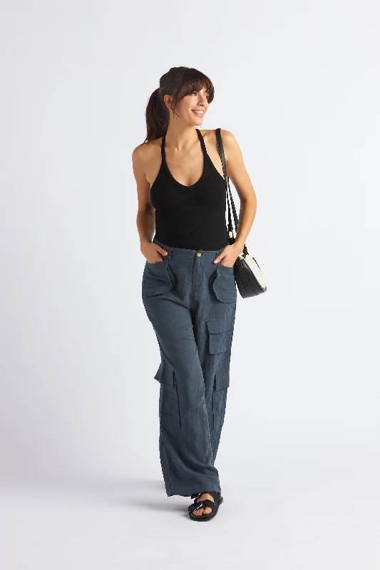 Zoe Ultra-Soft Tank teal tank top