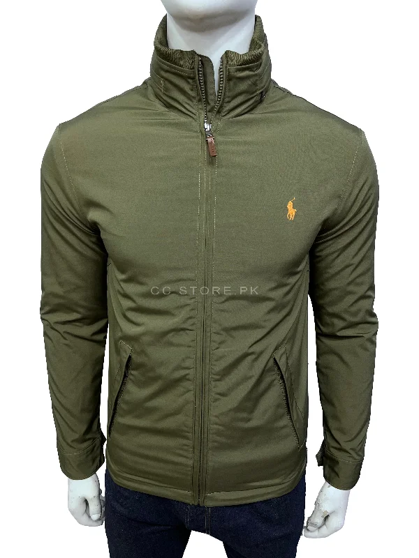 RL Inner Fleece Concealed Hood Green Jacket Mesh Jacket Canvas Jacket Denim Jacket