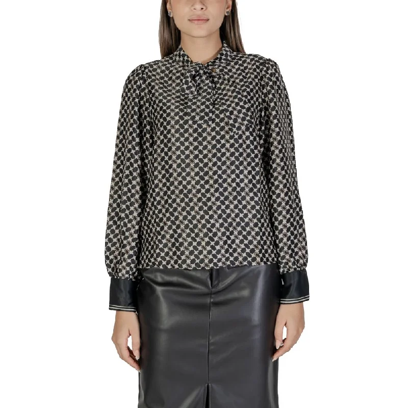 Only Black Recycled Polyester Sweater Toggled Drawstring Belted
