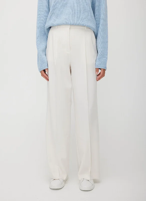 On Time Pleated Trousers Trousers luxurious premium