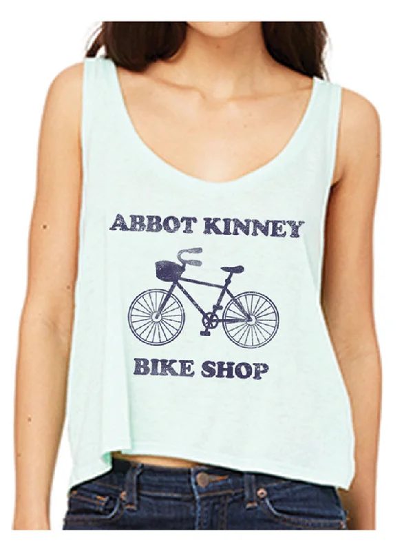 Abbot Kinney Bike Shop Mint Crop Tank mint tank top