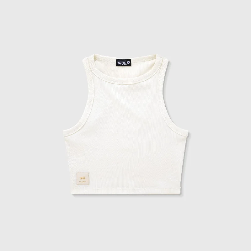 Tank Top En Rib - Crema lightweight tank top