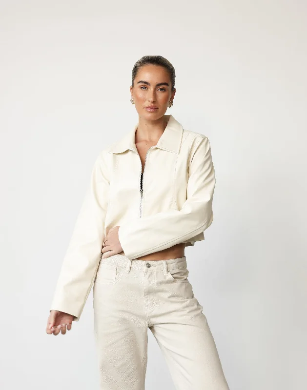 Nash Moto Jacket (Oat) Corduroy Jacket Velvet Jacket Brocade Jacket