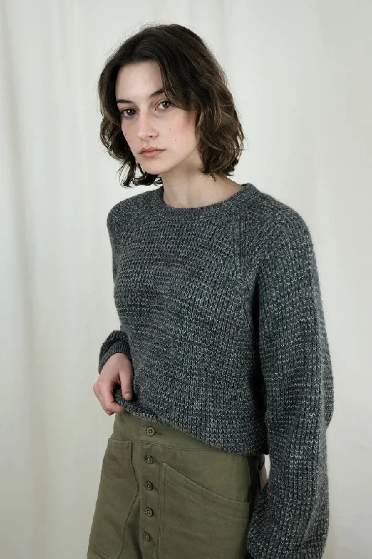 Iris alpaca sweater in charcoal Soft Cozy Warm