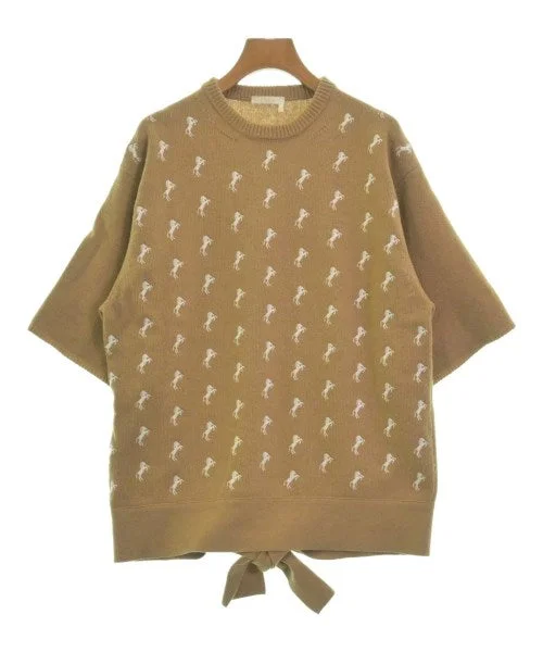 Chloe Sweaters Solid Color Striped Floral Print