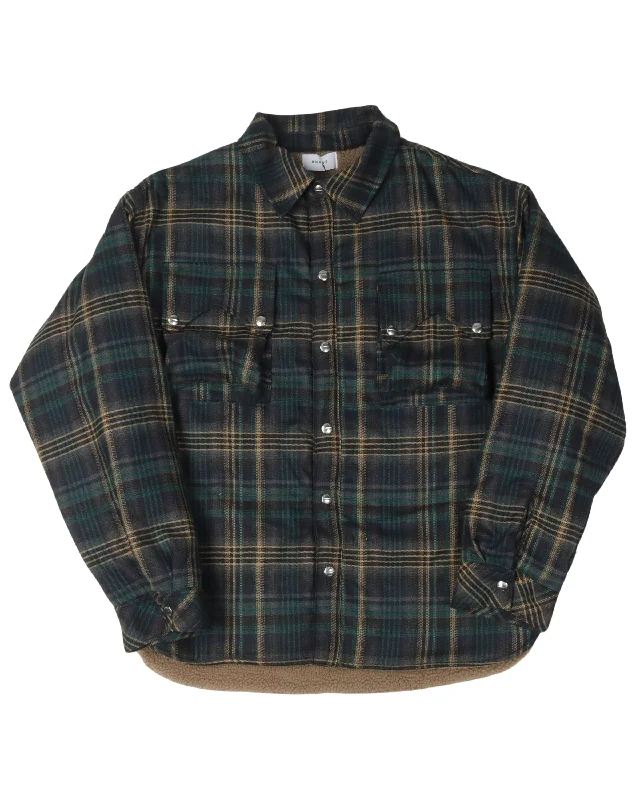 Fleece Lined Flannel Jacket Wool Fabric Cashmere Fabric Tweed Fabric