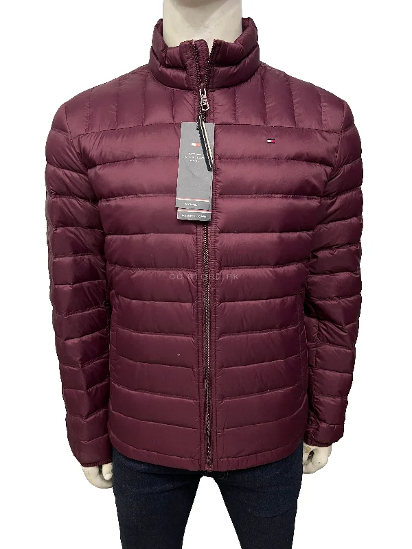 TH Packable Duck Down Maroon Puffer Jacket Chenille Fabric Brocade Fabric Lace Fabric TH Packable Duck Down Maroon Puffer Jacket Chenille Fabric Brocade Fabric Lace Fabric