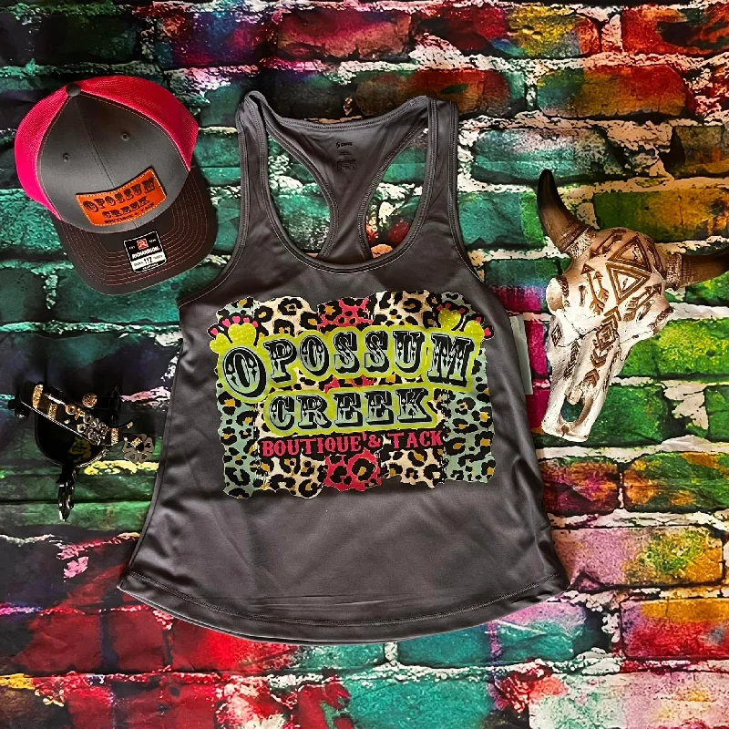 OC Logo Charcoal Dryfit Tank comfortable tank top