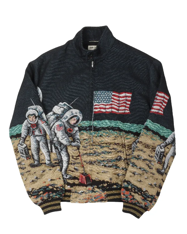 SS16 Surf Sound Moon Landing Jacket Cotton Fabric Linen Fabric Terry Fabric