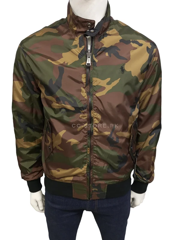 RL Reversible Windbreaker Camouflage Jacket Wool Jacket Cashmere Jacket Tweed Jacket