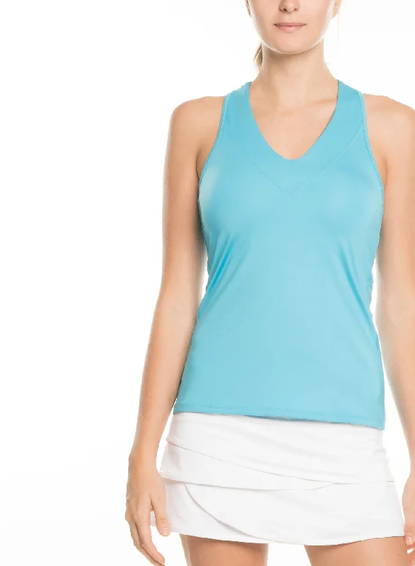 Ladies Lucky In Love Core V-Neck Tank mesh tank top