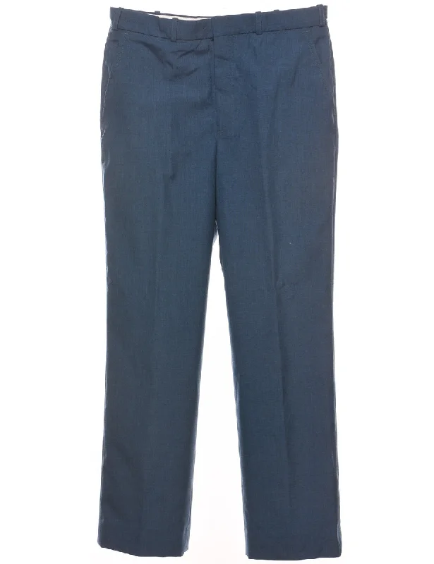 Blue Tapered Trousers - W33 L31 Trousers Top Rated