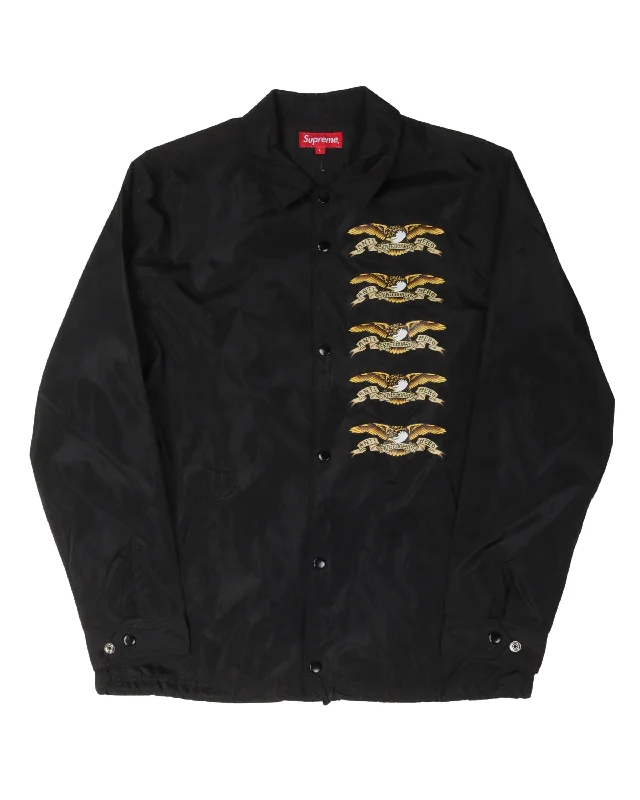 ANTIHERO Coach Jacket Zippered Jacket Buttoned Jacket Snapped Jacket