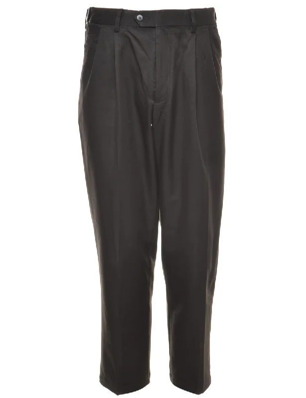 Beyond Retro Reworked Lewis Cropped Smart Trousers - W34 Cropped Trousers Casual Linen Beyond Retro Reworked Lewis Cropped Smart Trousers - W34 Cropped Trousers Casual Linen