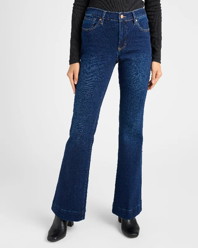 Rosa Mid Rise Trouser Flare Leg Jeans Trousers Occasion Special