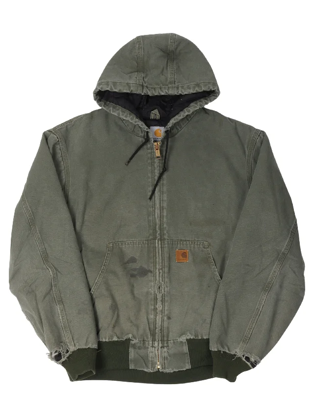 Carhartt Hooded Work Jacket Bomber Jacket Anorak Windbreaker