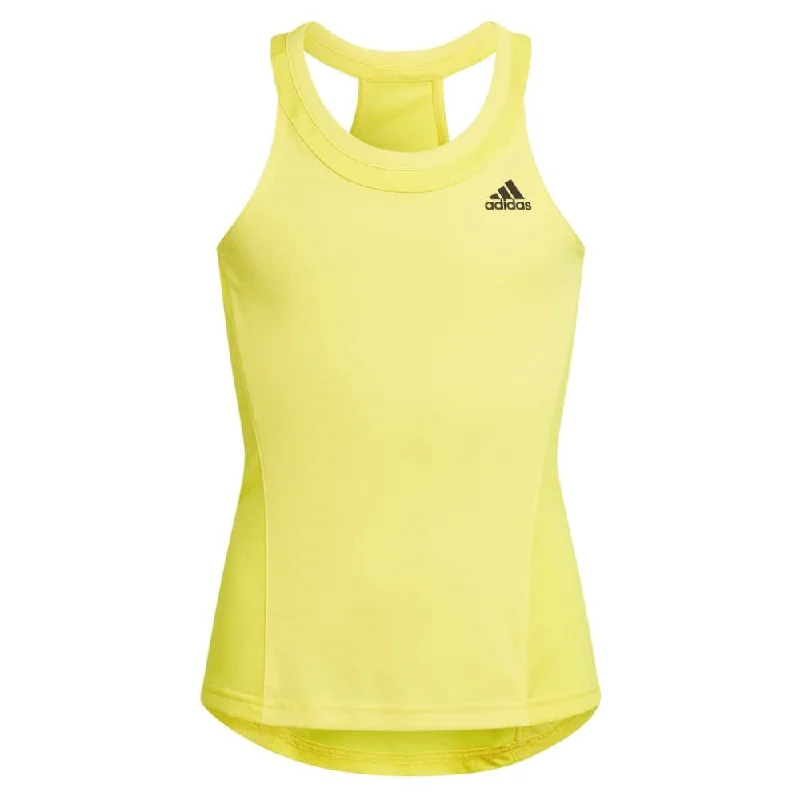 adidas Girl's Club Tank Top (Beam Yellow) mint tank top