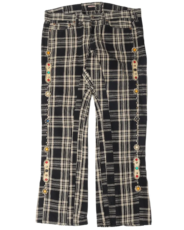 Custom-Fit Katsuragi Flared Trousers Trousers Evening Elegant
