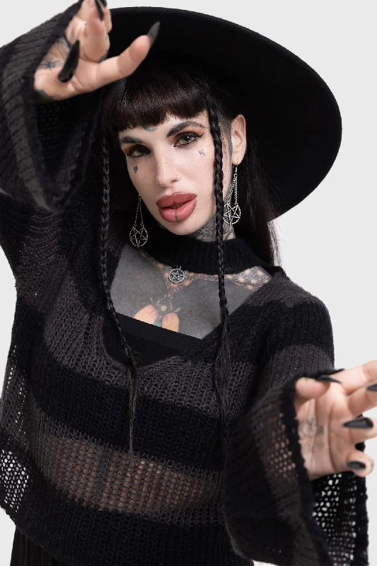 Cruel Conscience Sweater Denim Fabric Leather Fabric Suede Fabric