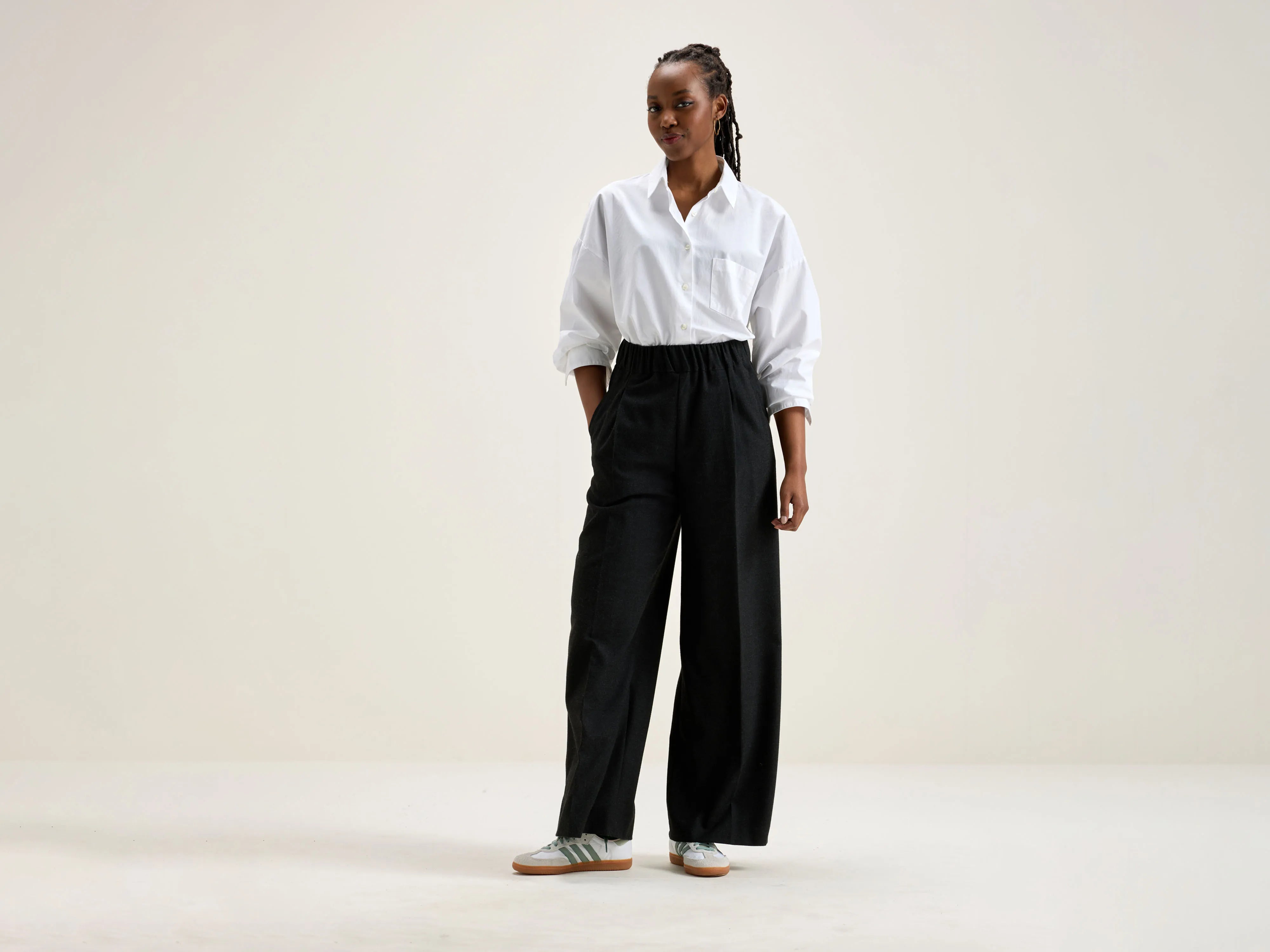 Vespa wide trousers (242 / W / ANTHRACITE) Trousers Vintage Classic