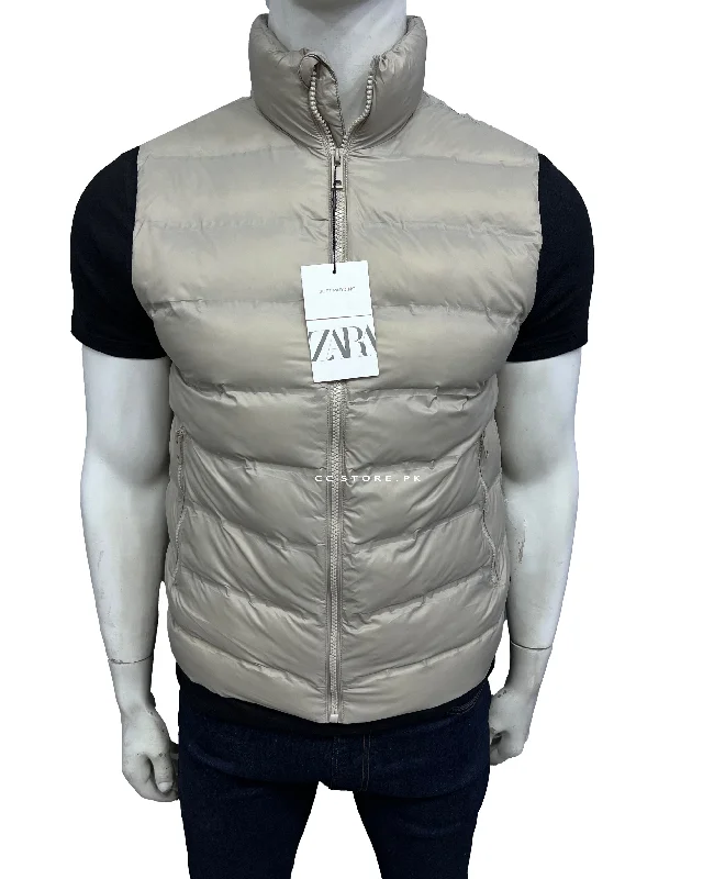 ZR Lightweight Sleeveless Beige Puffer Jacket (700) Striped Jacket Polka Dot Jacket Floral Jacket ZR Lightweight Sleeveless Beige Puffer Jacket (700) Striped Jacket Polka Dot Jacket Floral Jacket