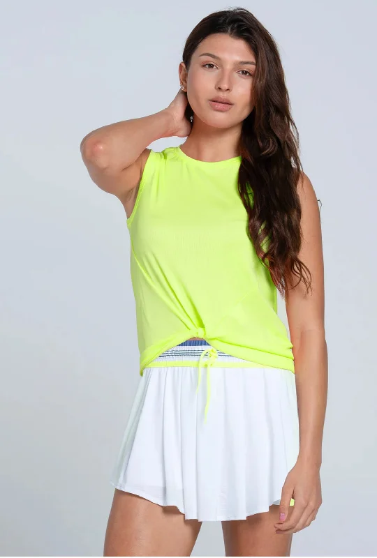 Ladies Lucky In Love Twist Front Tank print tank top
