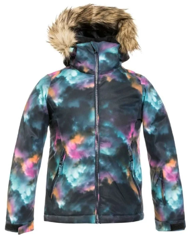 Roxy Junior's American Pie Insulated Jacket 2022 Snapped Jacket Toggled Jacket Drawstring Jacket Roxy Junior's American Pie Insulated Jacket 2022 Snapped Jacket Toggled Jacket Drawstring Jacket